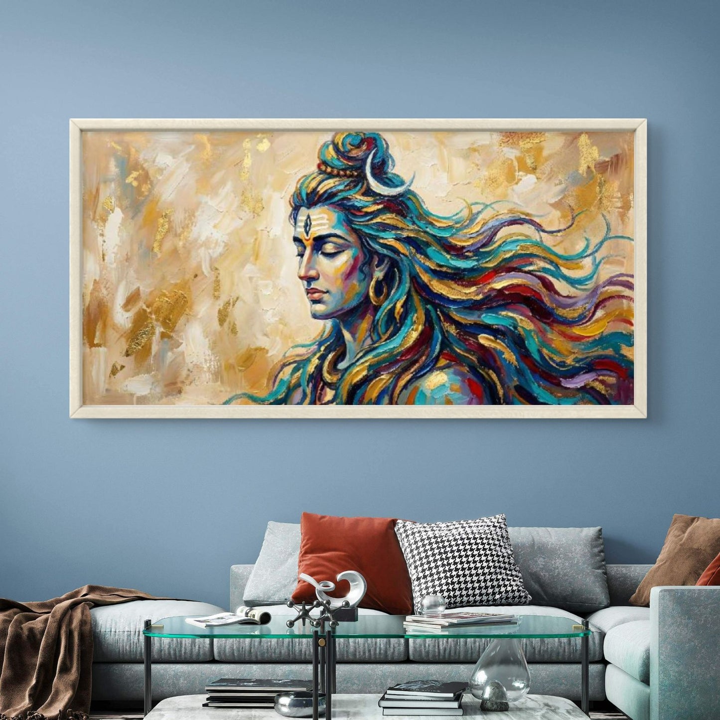 Lord Shiva Premium Canvas Painting - Buy Online | Decor By Neon