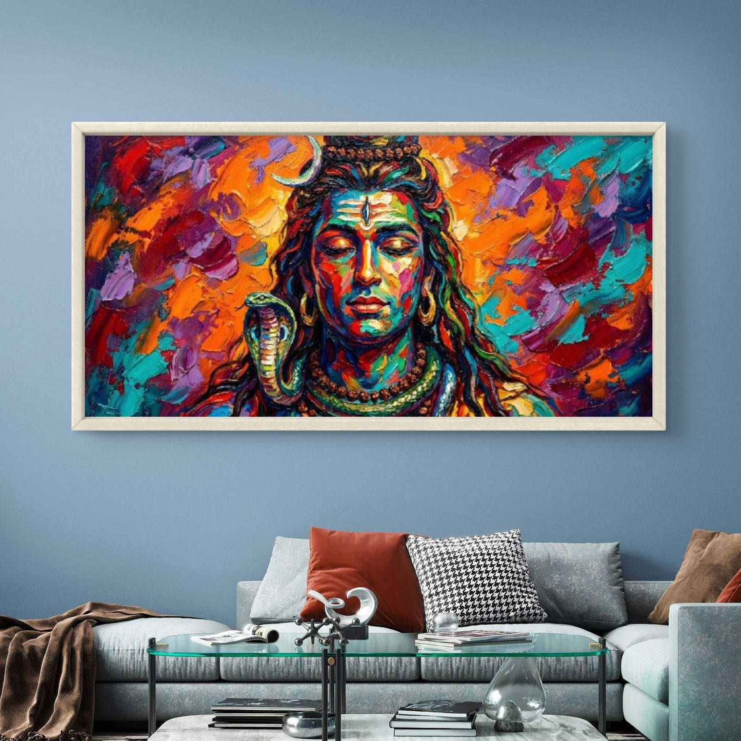 Lord Shiva Premium Canvas Painting - Buy Online | Decor By Neon