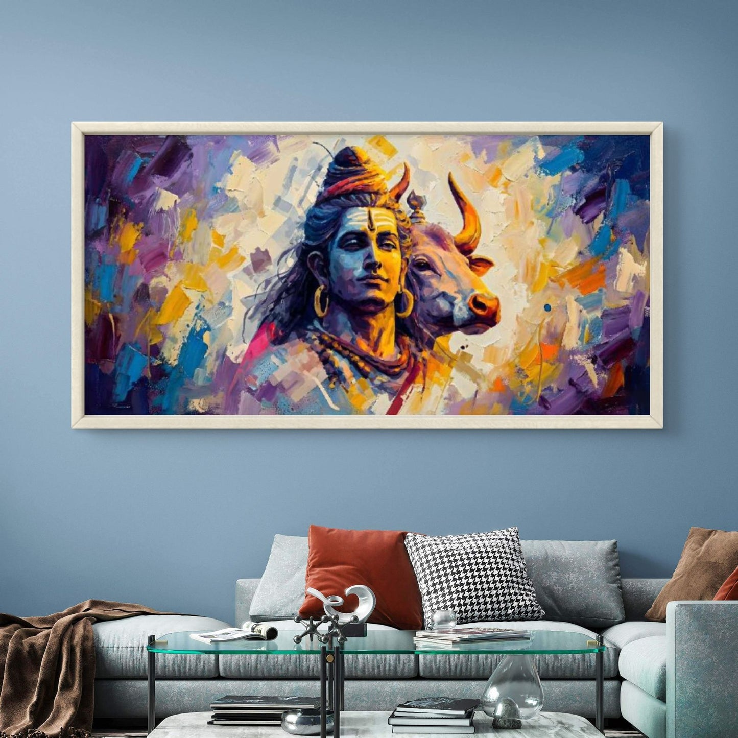 Lord Shiva Premium Canvas Painting - Buy Online | Decor By Neon