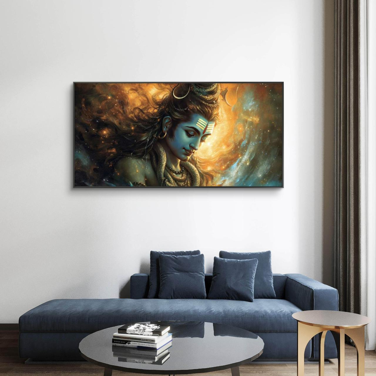 Lord Shiva Premium Canvas Painting - Buy Online | Decor By Neon