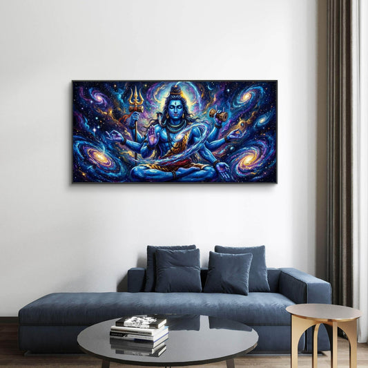 Lord Shiva Premium Canvas Painting - Canvas Wall Art | Decor By Neon