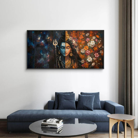 Lord Shiva Premium Canvas Painting - Canvas Wall Art | Decor By Neon