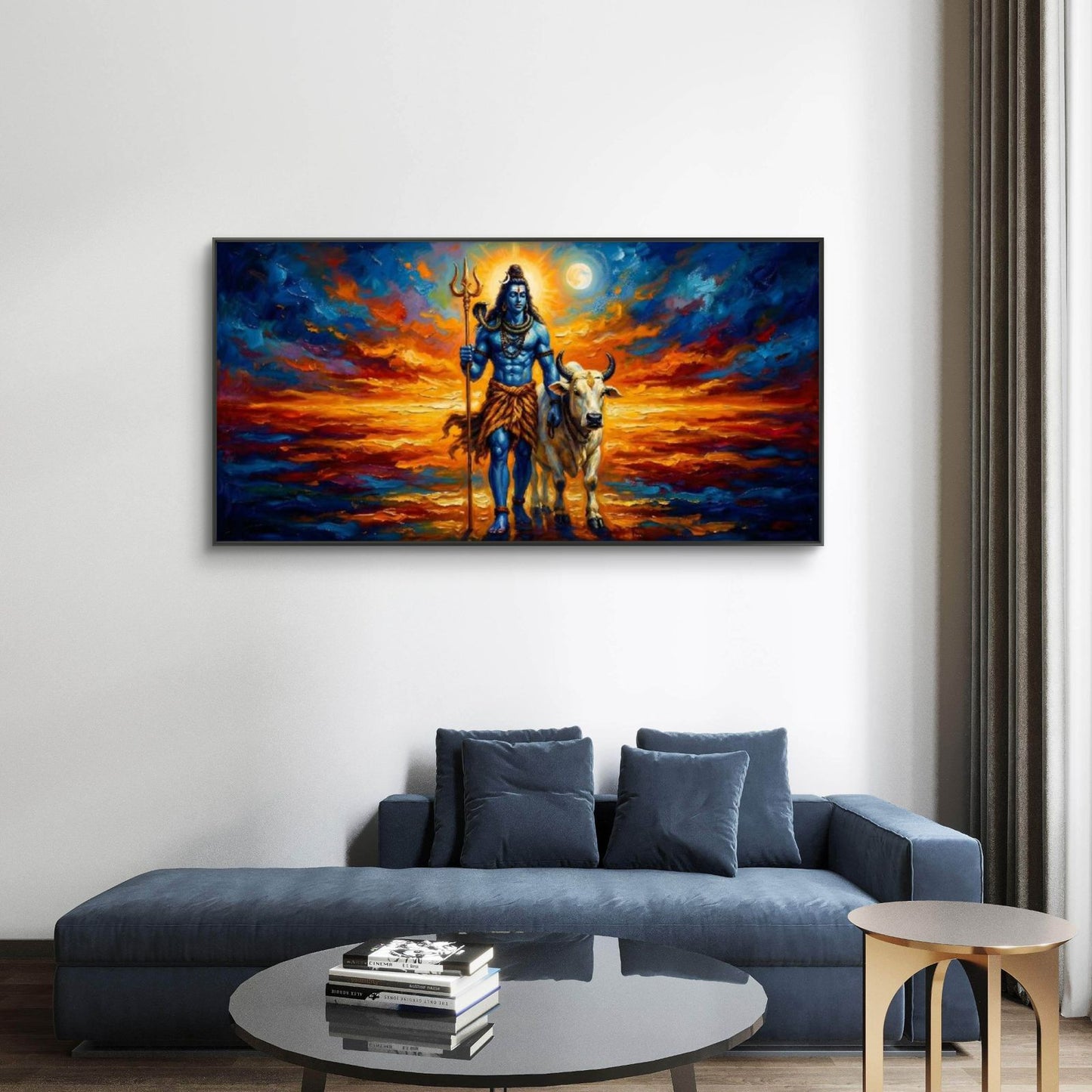 Lord Shiva Premium Canvas Painting - Buy Online | Decor By Neon