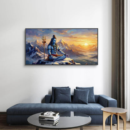Lord Shiva Premium Canvas Painting