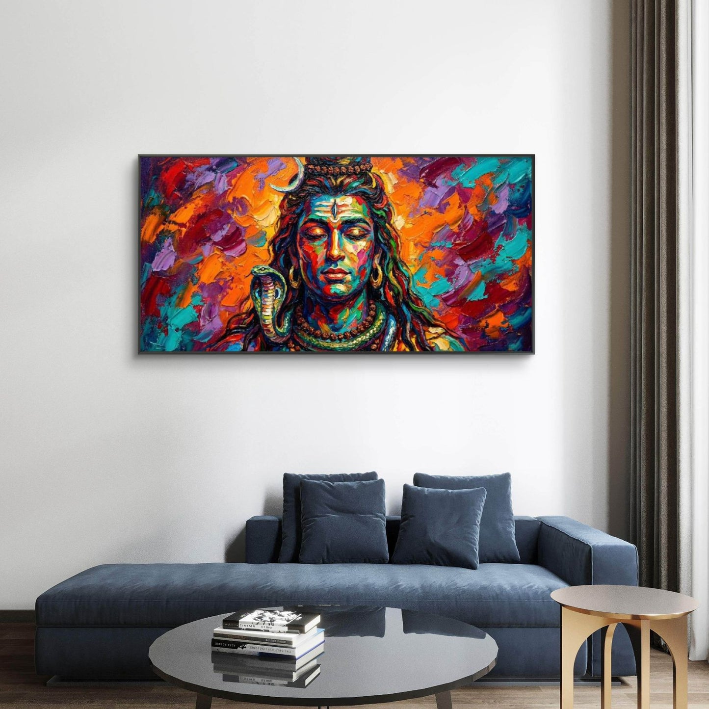 Lord Shiva Premium Canvas Painting - Buy Online | Decor By Neon