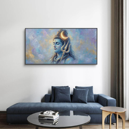 Lord Shiva Premium Canvas Painting - Canvas Wall Art | Decor By Neon