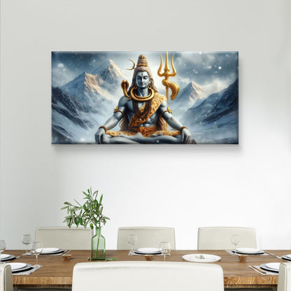 Lord Shiva Premium Canvas Painting