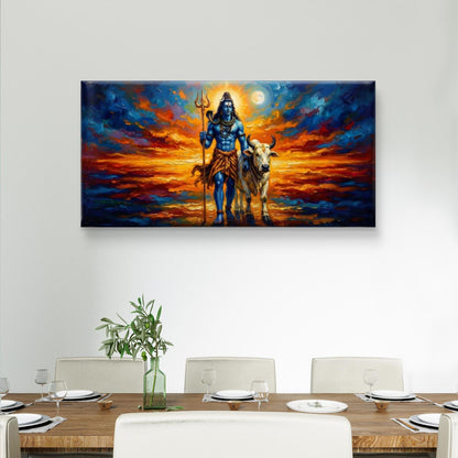 Lord Shiva Premium Canvas Painting
