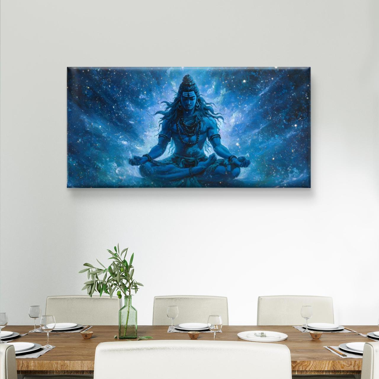 Lord Shiva Premium Canvas Painting - Buy Online | Decor By Neon