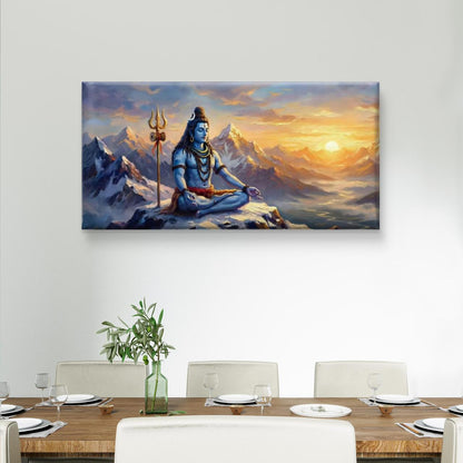 Lord Shiva Premium Canvas Painting
