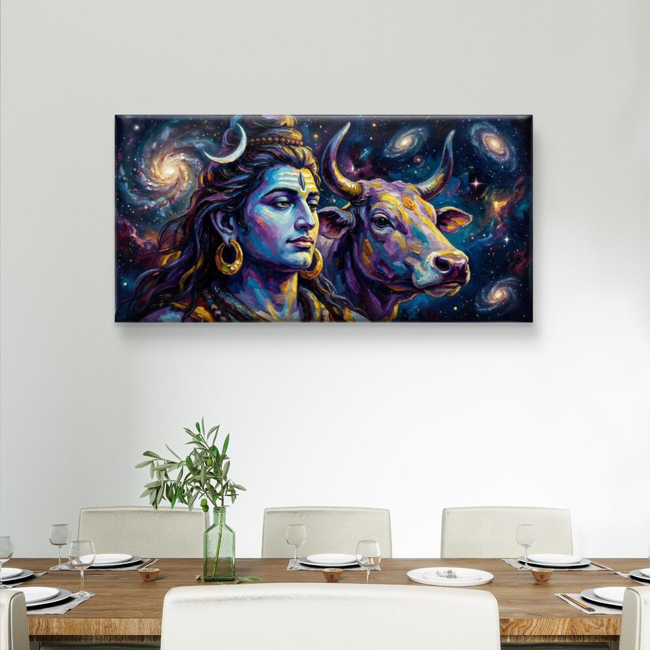Lord Shiva Premium Canvas Painting - Buy Online | Decor By Neon