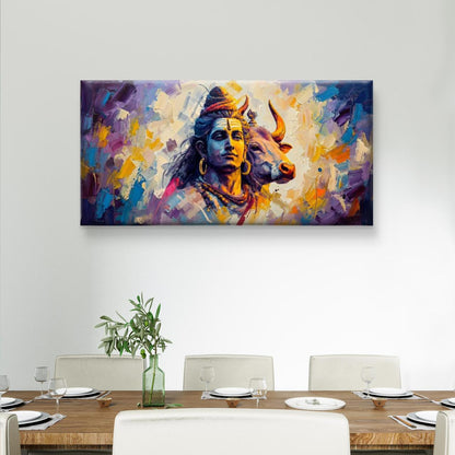 Lord Shiva Premium Canvas Painting