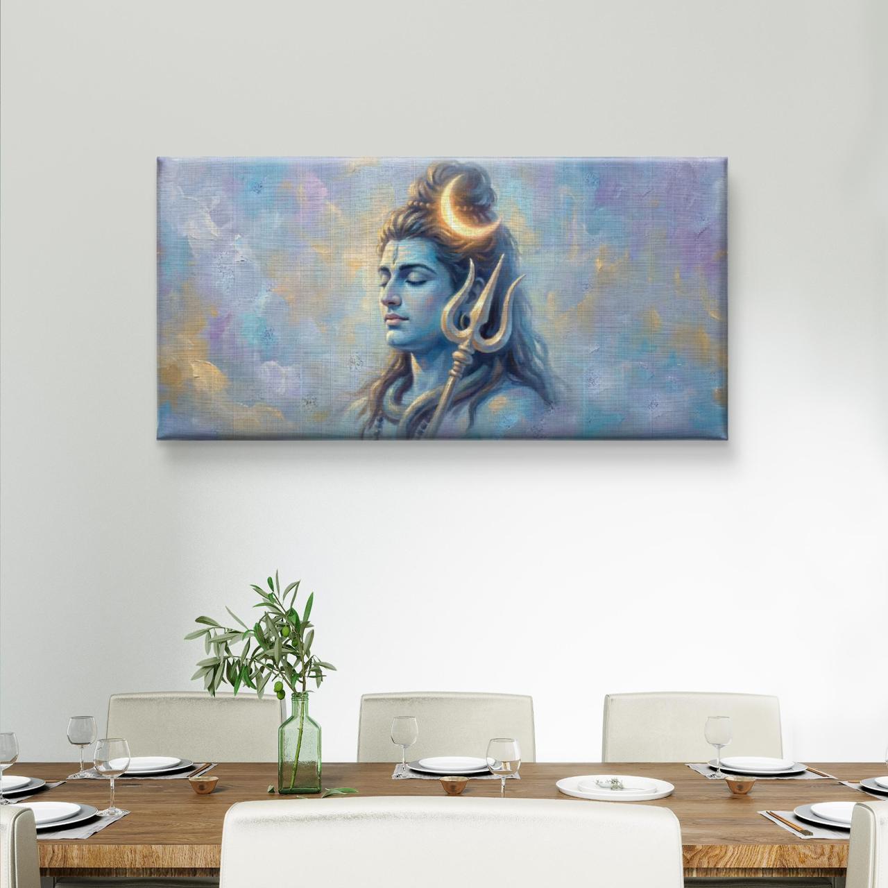Lord Shiva Premium Canvas Painting - Buy Online | Decor By Neon