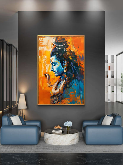 Lord Shiva Premium Canvas Painting