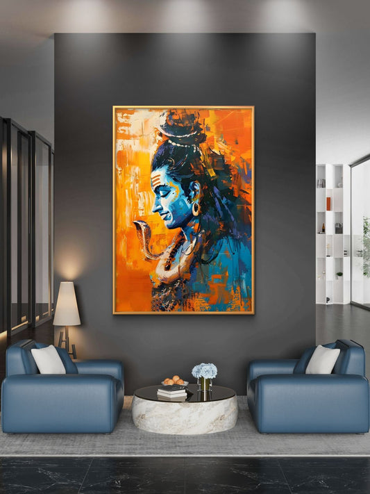 Lord Shiva Premium Canvas Painting - Premium Wall Art | Decor By Neon