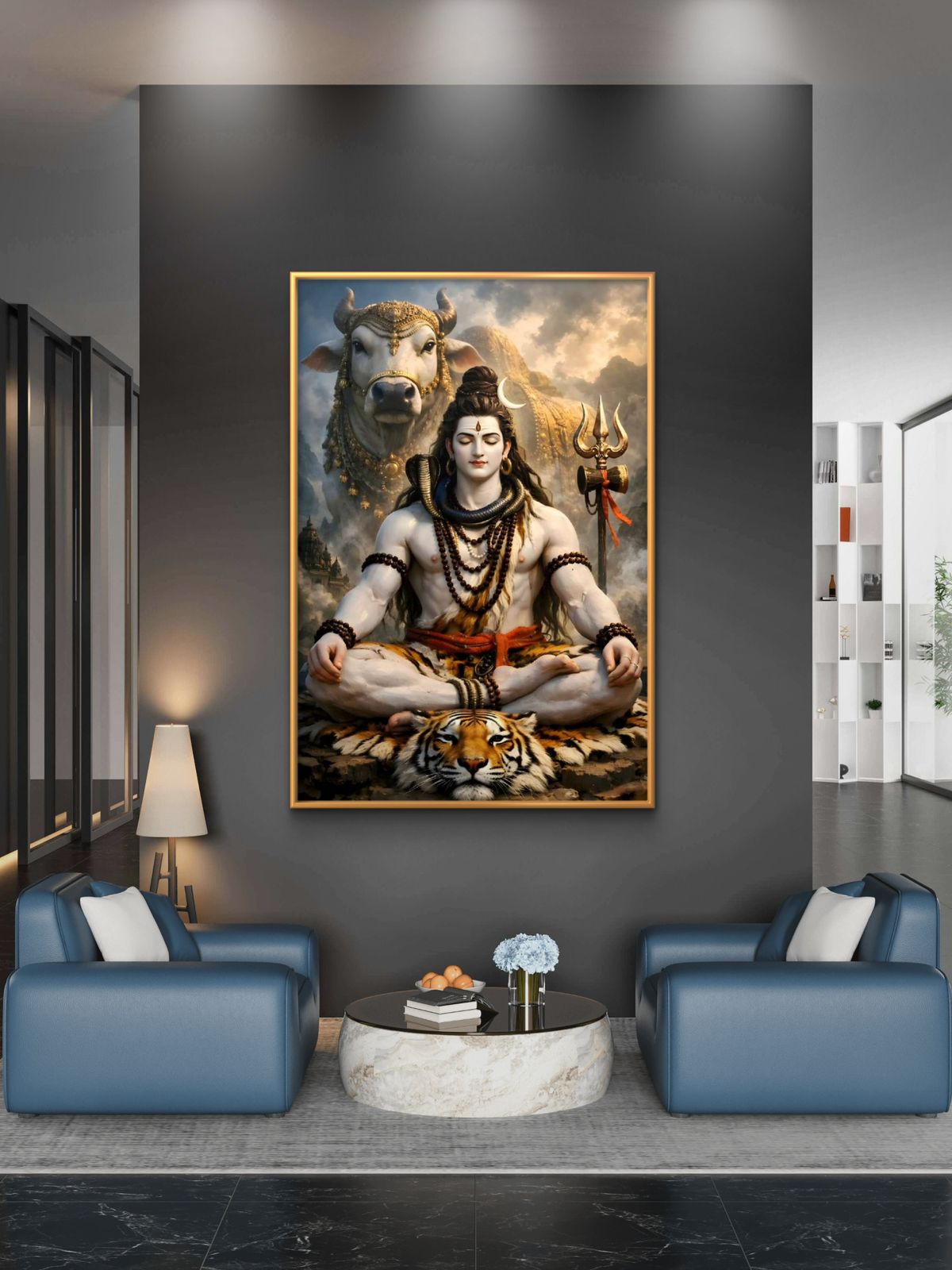Lord Shiva Premium Canvas Painting - Buy Online | Decor By Neon