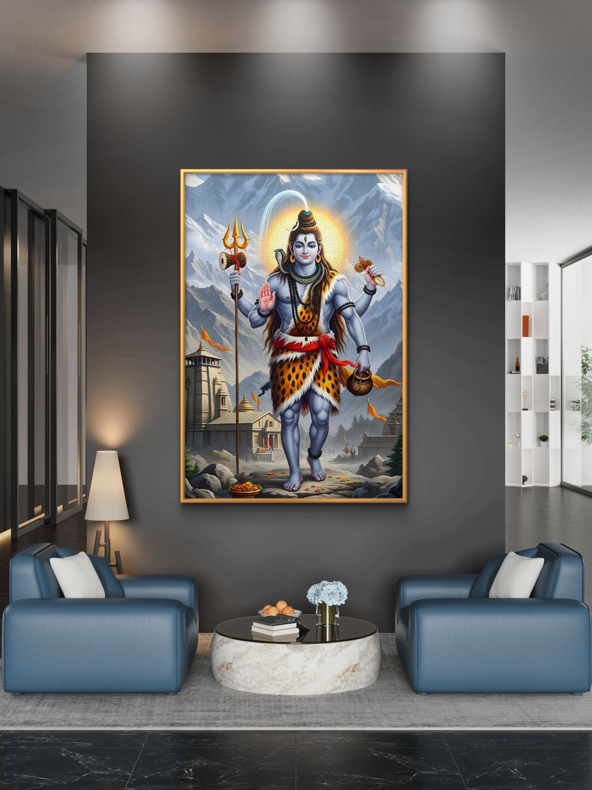 Lord Shiva Premium Canvas Painting - Buy Online | Decor By Neon