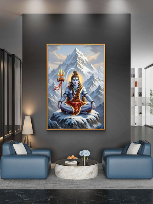 Lord Shiva Premium Canvas Painting - Premium Wall Art | Decor By Neon