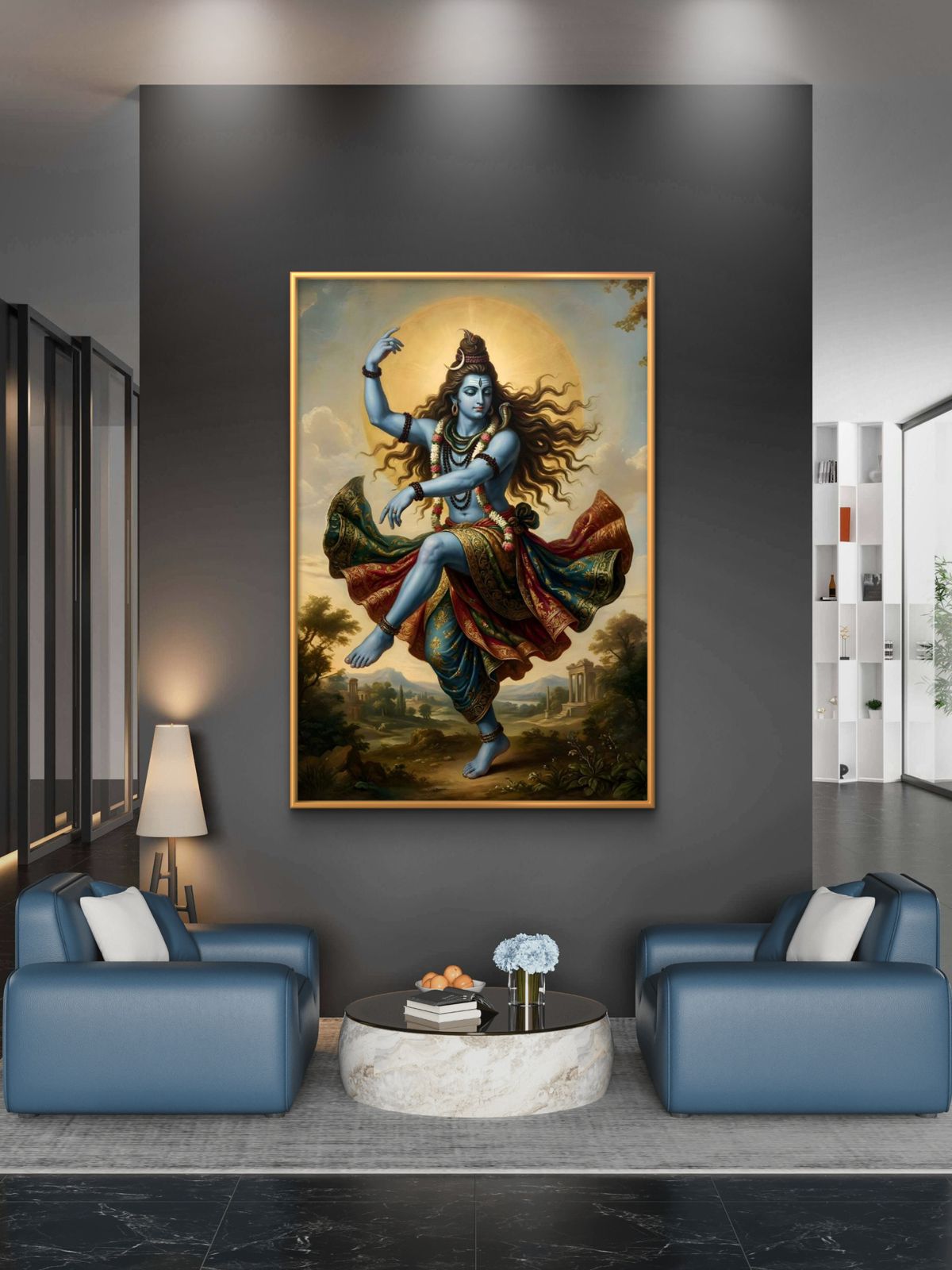 Lord Shiva Premium Canvas Painting - Buy Online | Decor By Neon