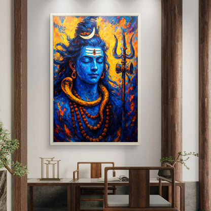 Lord Shiva Premium Canvas Painting
