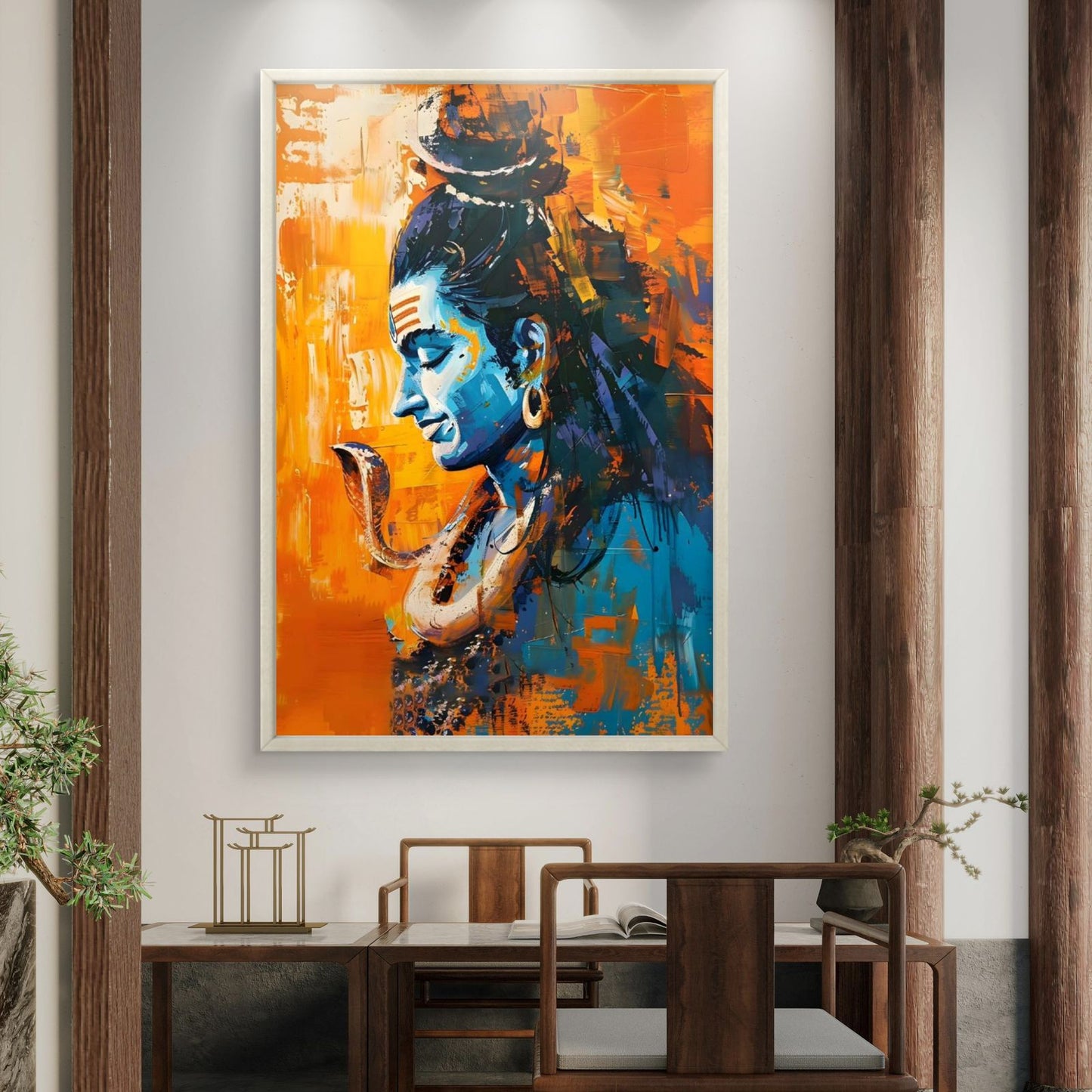 Lord Shiva Premium Canvas Painting - Buy Online | Decor By Neon
