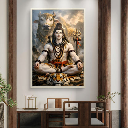 Lord Shiva Premium Canvas Painting