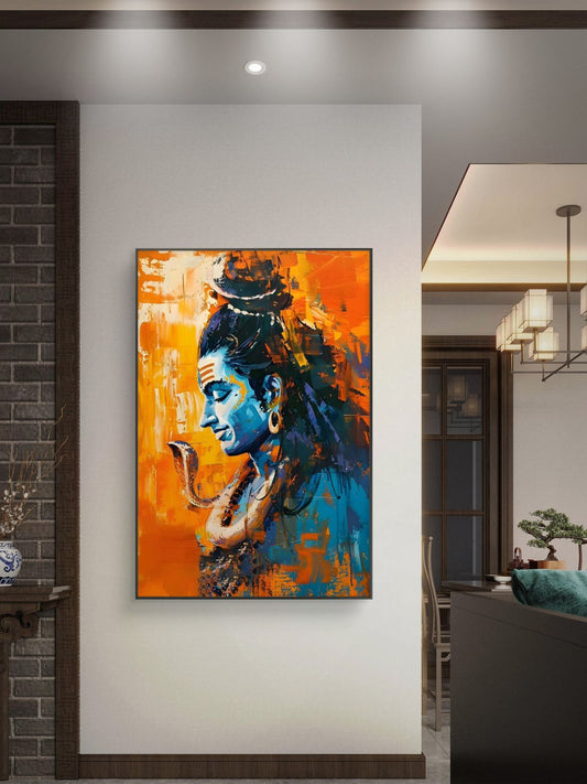 Lord Shiva Premium Canvas Painting - Canvas Wall Art | Decor By Neon