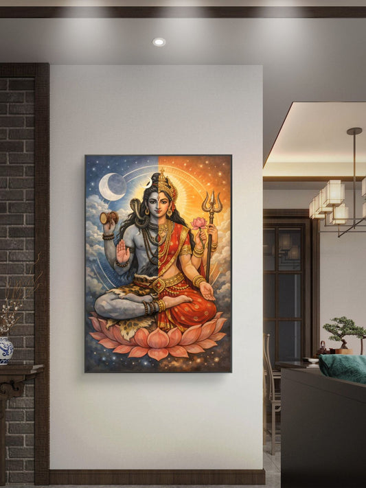 Lord Shiva Premium Canvas Painting - Canvas Wall Art | Decor By Neon