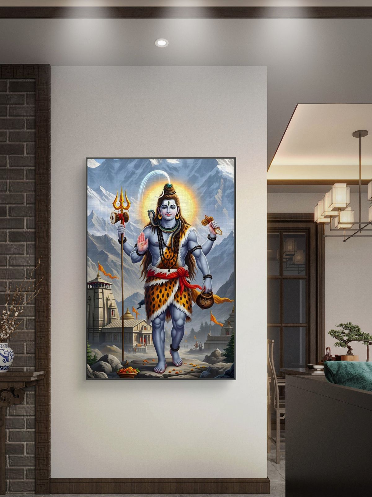 Lord Shiva Premium Canvas Painting - Buy Online | Decor By Neon