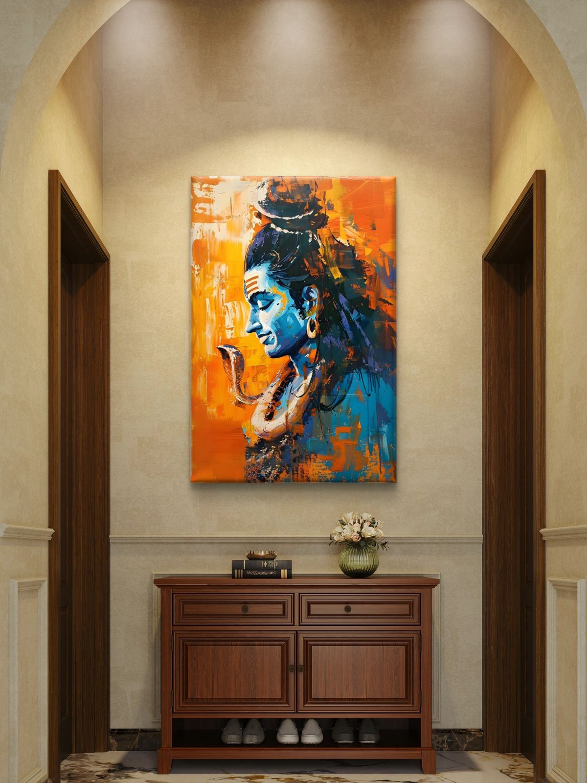 Lord Shiva Premium Canvas Painting - Buy Online | Decor By Neon