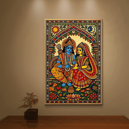Mythological Folk Premium Canvas Painting - Premium Wall Art | Decor By Neon