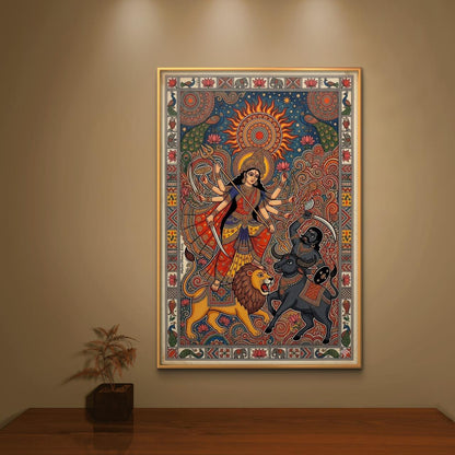Mythological Folk Premium Canvas Painting