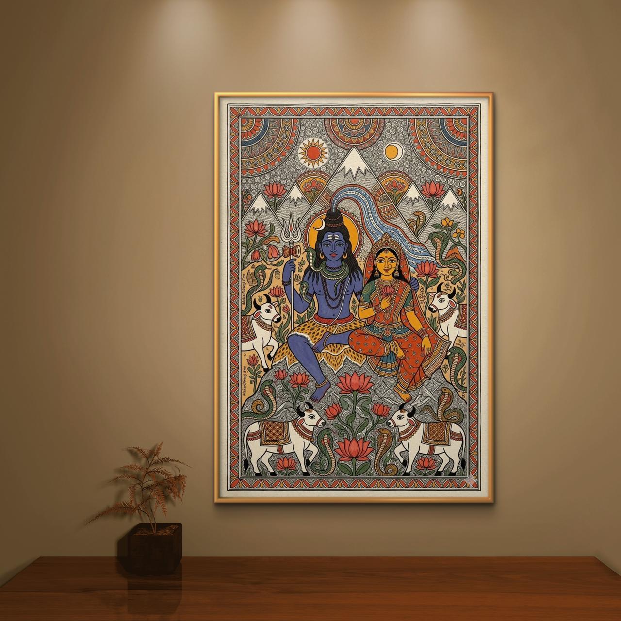 Mythological Folk Premium Canvas Painting - Buy Online | Decor By Neon