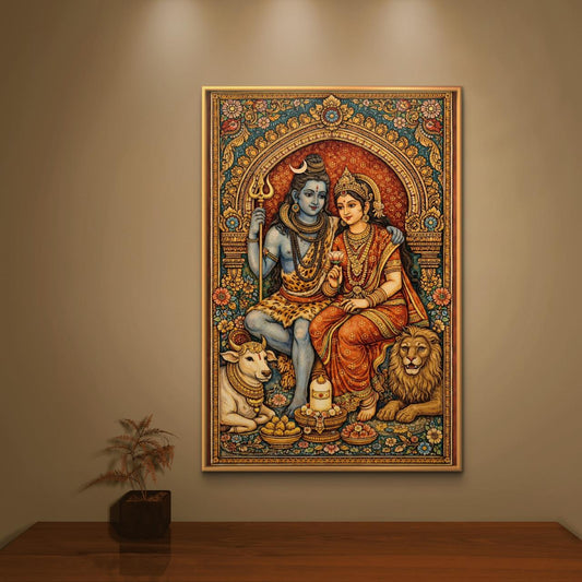 Mythological Folk Premium Canvas Painting - Premium Wall Art | Decor By Neon