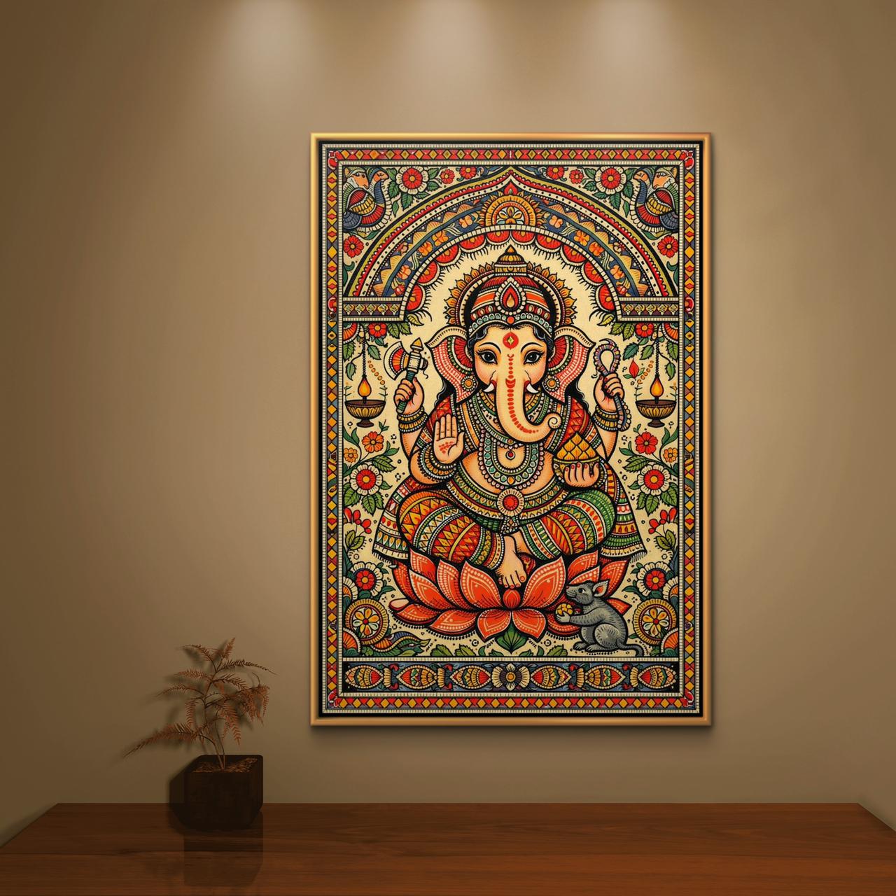 Mythological Folk Premium Canvas Painting - Buy Online | Decor By Neon
