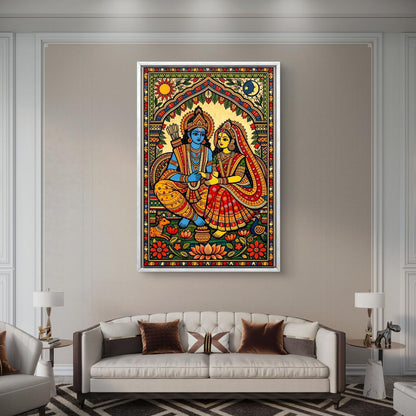 Mythological Folk Premium Canvas Painting
