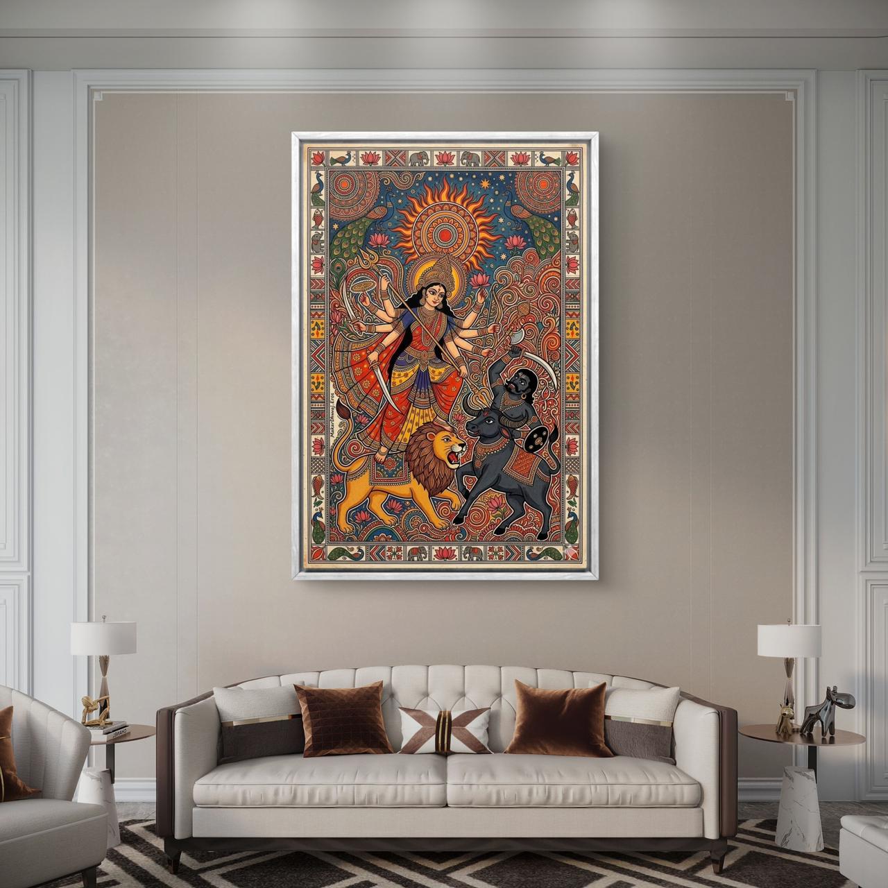 Mythological Folk Premium Canvas Painting - Buy Online | Decor By Neon