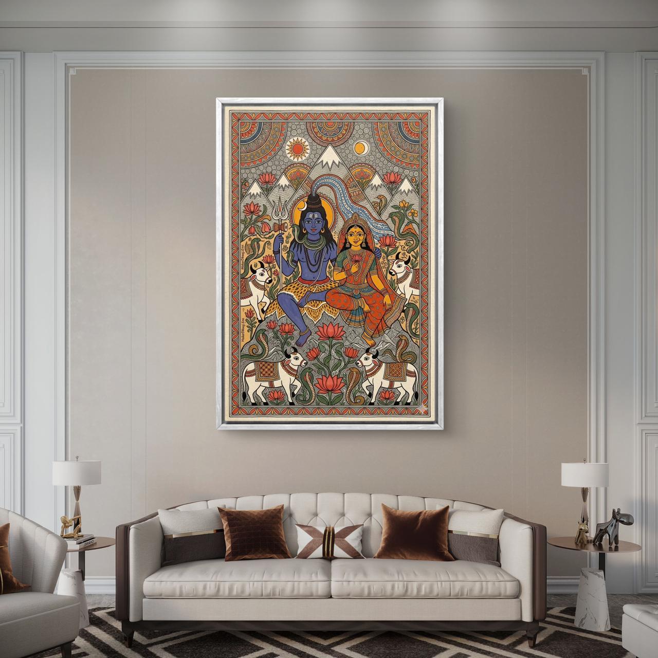 Mythological Folk Premium Canvas Painting - Buy Online | Decor By Neon