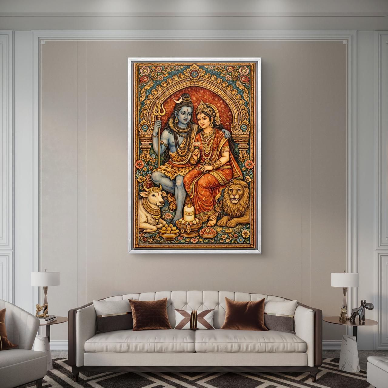 Mythological Folk Premium Canvas Painting - Buy Online | Decor By Neon
