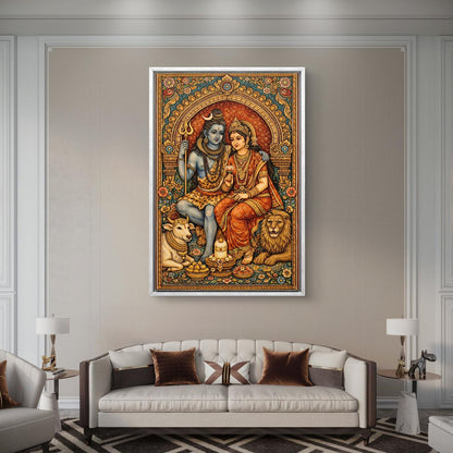 Mythological Folk Premium Canvas Painting