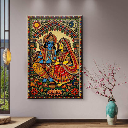 Mythological Folk Premium Canvas Painting