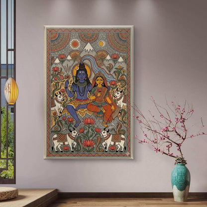 Mythological Folk Premium Canvas Painting