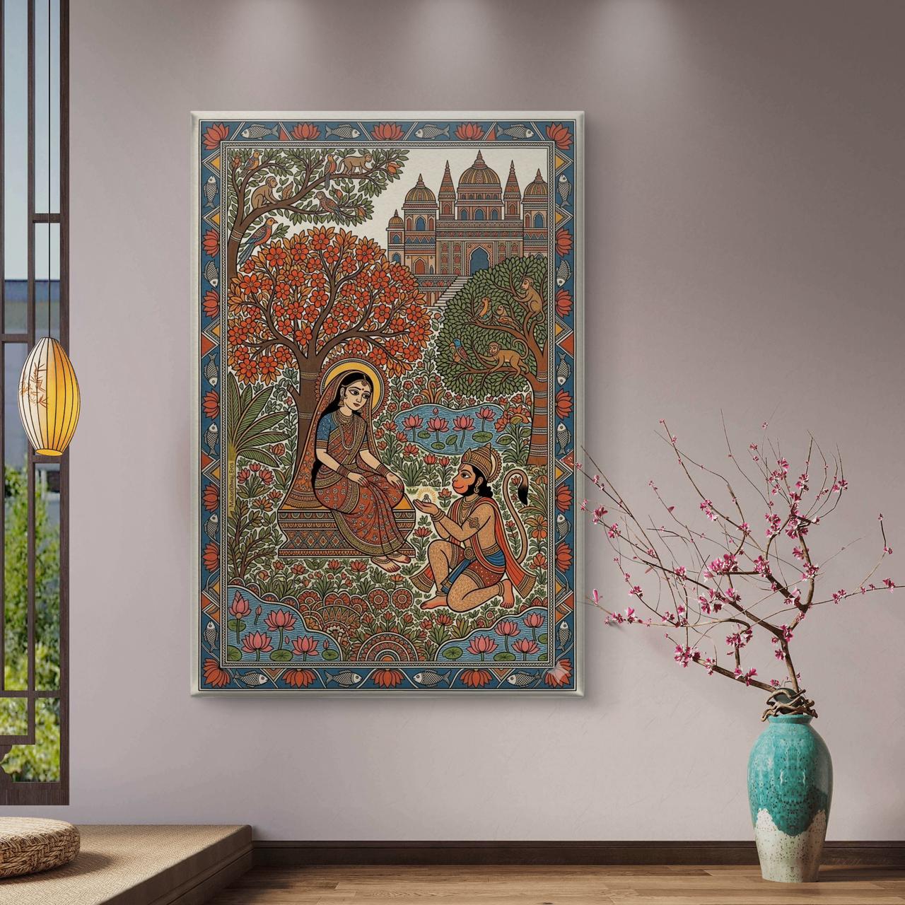 Mythological Folk Premium Canvas Painting - Buy Online | Decor By Neon