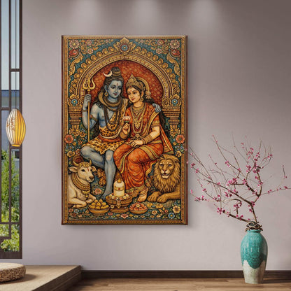 Mythological Folk Premium Canvas Painting