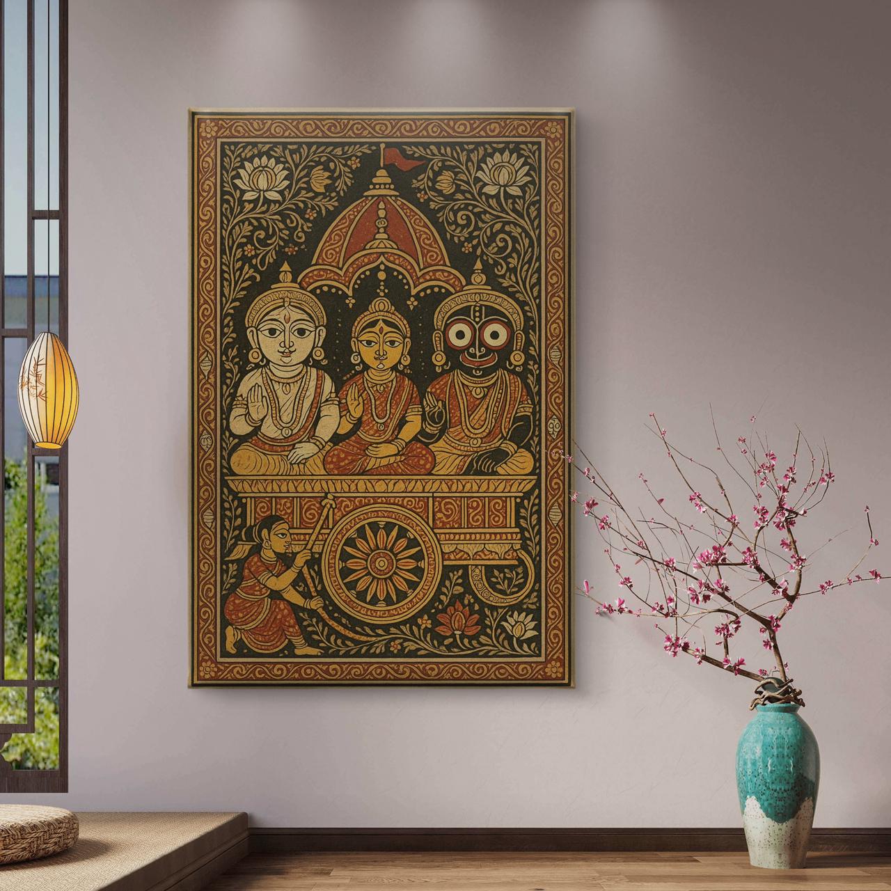 Mythological Folk Premium Canvas Painting - Buy Online | Decor By Neon