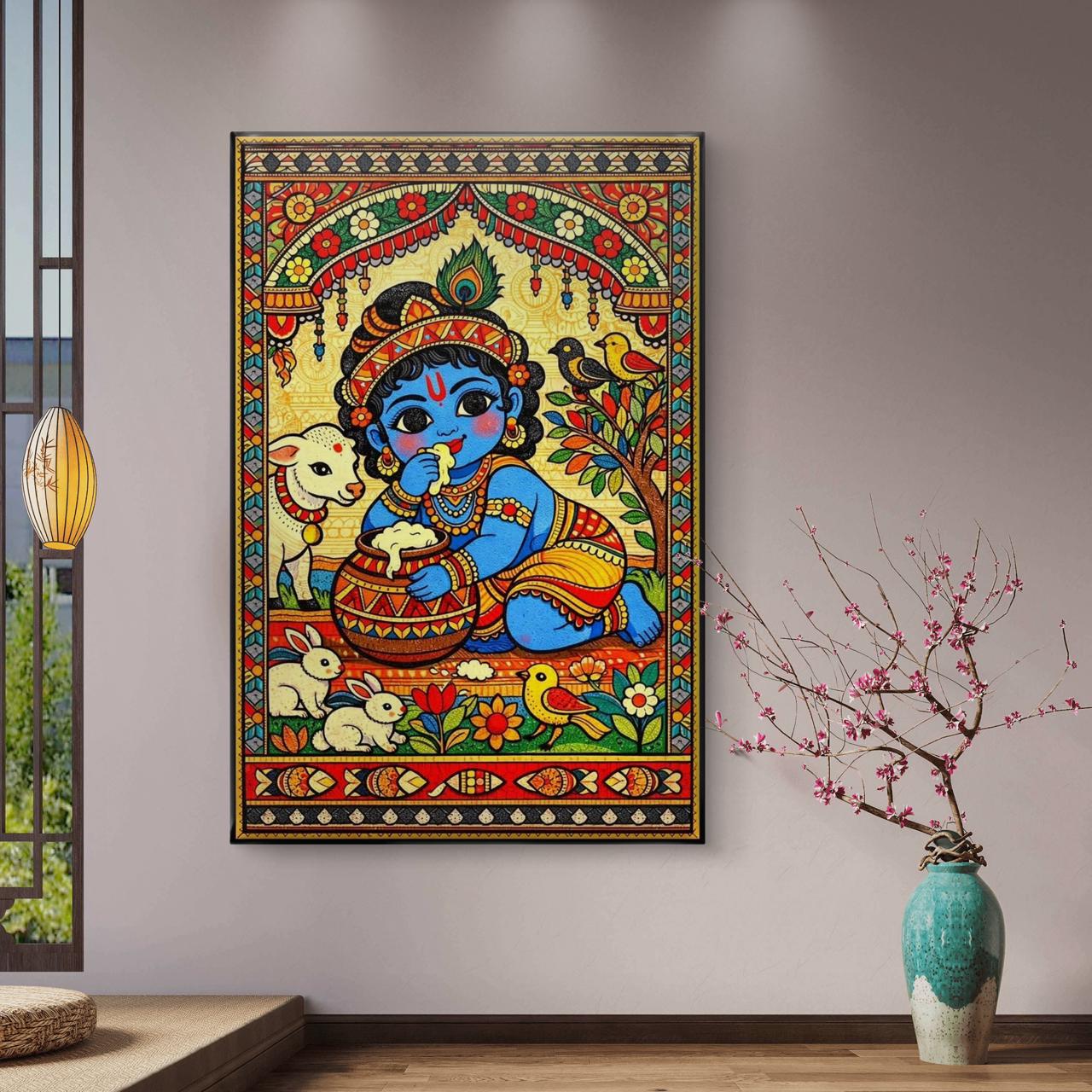 Mythological Folk Premium Canvas Painting - Buy Online | Decor By Neon