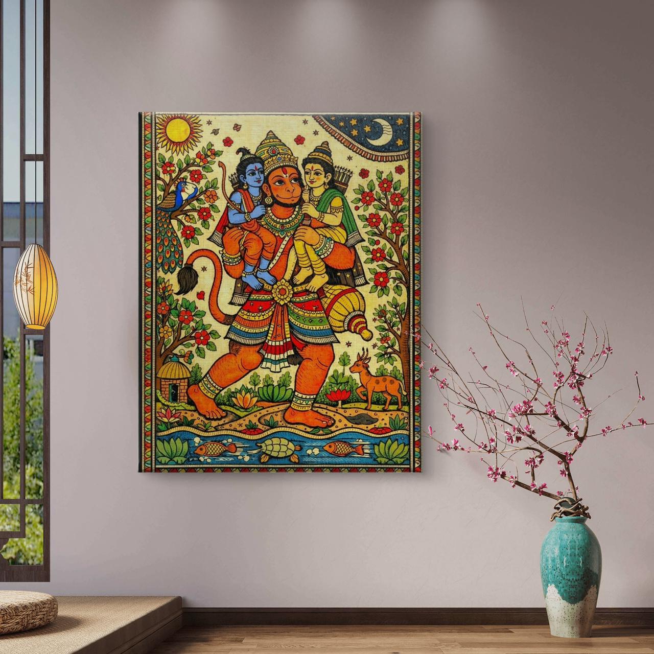Mythological Folk Premium Canvas Painting - Buy Online | Decor By Neon