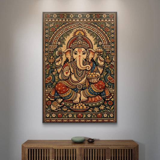 Mythological Folk Premium Canvas Painting - Canvas Wall Art | Decor By Neon