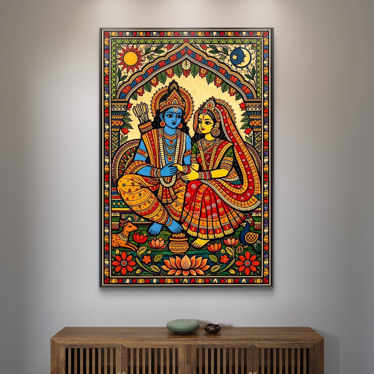 Mythological Folk Premium Canvas Painting - Buy Online | Decor By Neon