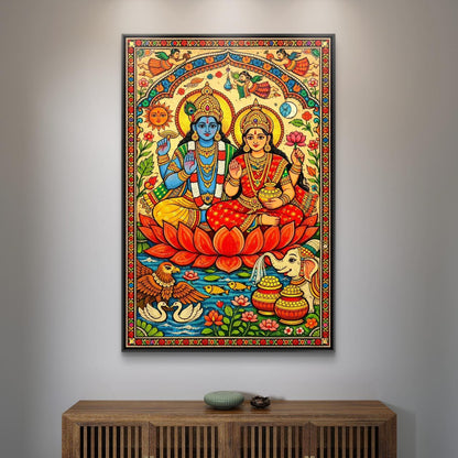 Mythological Folk Premium Canvas Painting